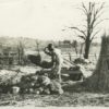 An old image of a slave working on a hemp farm prior to the Emancipation.