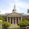 The capitol building of Maryland stands tall as it legalizes a limited MMJ bill.