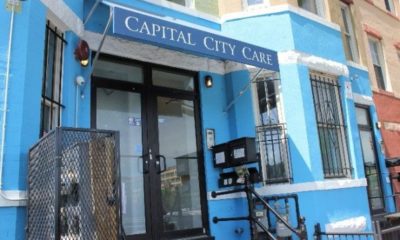 The entrance to the dispensary of Capital City Care in Washington D.C.