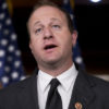 UNITED STATES - JUNE 26: Rep. Jared Polis, D-Colo., speaks at a news conference in the Capitol Visitor Center to express support for the Supreme Court's ruling that the Defense of Marriage Act is unconstitutional and the court's declining to rule on California's Proposition 8, which defined marriage as between one man and one woman. (Photo By Tom Williams/CQ Roll Call)