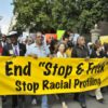 Protestors march to end the stop and frisk policy in NY, which has been deemed unconstitutional by a federal judge in New York.