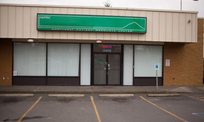 Green storefront of NWPRC in Washington
