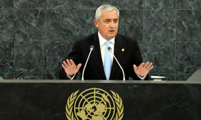 Guatemalan President Otto Pérez Molina spoke out against the failed drug war in a speech to the United Nations General Assembly