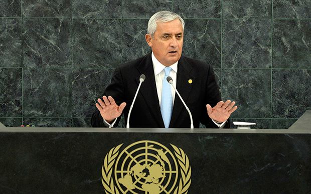 Guatemalan President Otto Pérez Molina spoke out against the failed drug war in a speech to the United Nations General Assembly