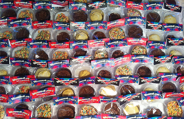 Individually packaged edible muffins
