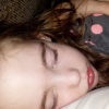 The daughter of Stephanie Williams asleep as the family prepares to move to Colorado where marijuana is legal
