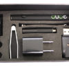 The Dube, by White Rhino, in it's kit complete with pen, cleaners, and charger.