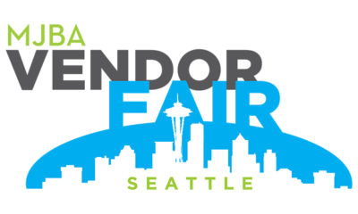 The logo of the MJBA Vendor Fair shows the skyline of Seattle, where the Washington cannabis industry will be coming out of the legalization closet.