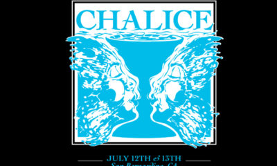 The blue logo of the Chalice Cup, which judges not flower, but concentrates.