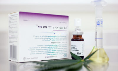 A box and bottle of Sativex, a medicated oral spray, stands proudly as Wales allows this product on the NHS.