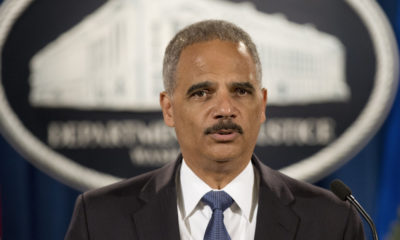 Former Attourney Genral, Eric Holder, gives his resignation.