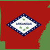 A modified Arkansas flag sports pot leaves on it in hopes that a mmj bill will be up for vote on the 2016 ballot.