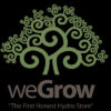 The logo for WeGrow, the first company to openly cater to marijuana growers.