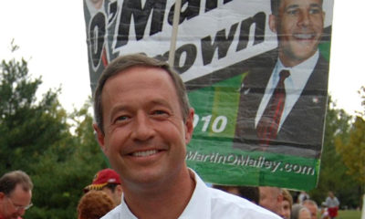 Governor Martin O’Malley celebrates with his patrons the decriminalization of marijuana in Maryland.