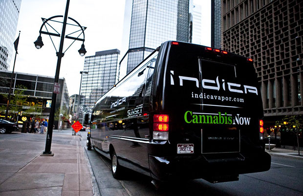 Indica Bus on Streets on 4/20