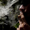 Man Smoking Joint