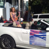 U.S. Congresswoman, Debbie Wasserman Shultz, Rides in a Convertible During a Veteran's Day Parade