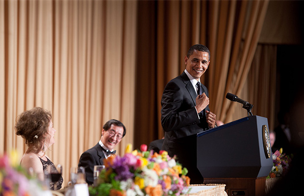 President Obama makes marijuana joke at White House Press Dinner Photo By Lawrence Kackson