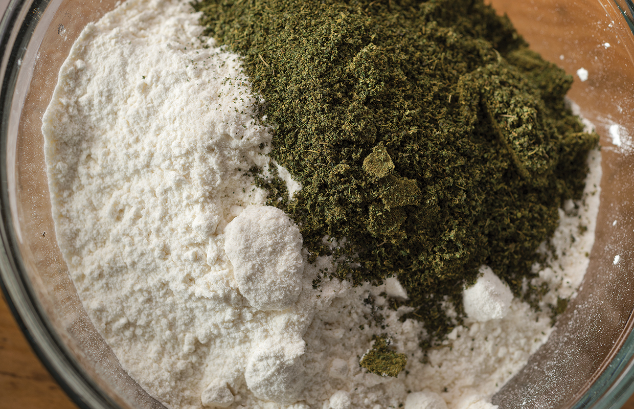 Canna-flour is decarboxylated cannabis pulverized to the texture of flour.