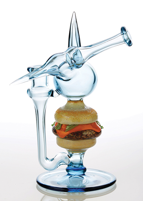 Rosburg Glass burger and Scott Moan collab
