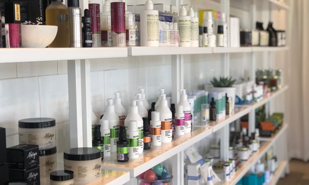 Cannabis Now Retail Shelf With Products