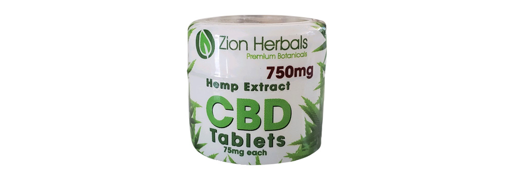 Zion Herbals Hemp Extract CBD Tablets