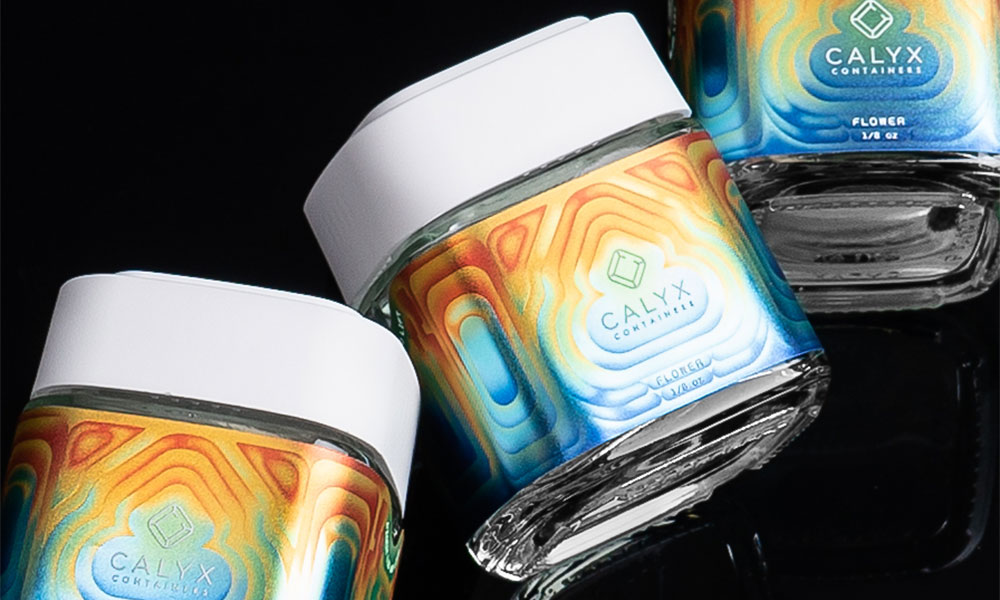 Calyx glass cannabis jars