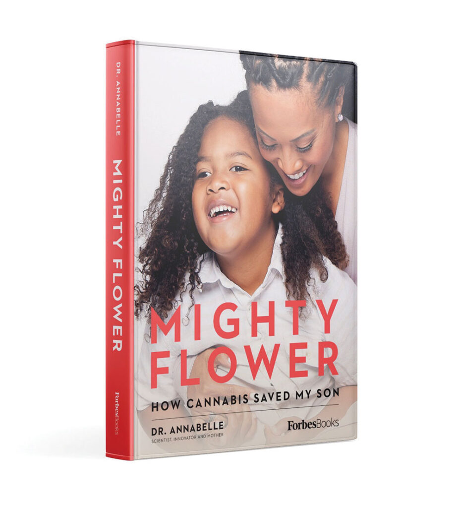 Book cover: Mighty Flower: How Cannabis Saved My Son