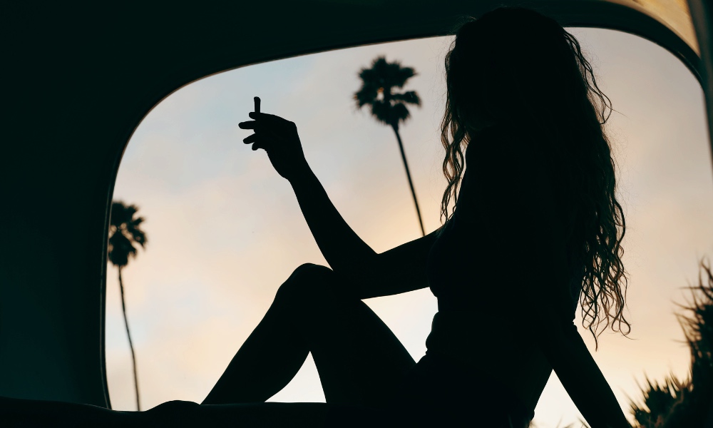 california sunset and joint