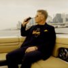 Jürgen Bickel smoking cannabis on a boat