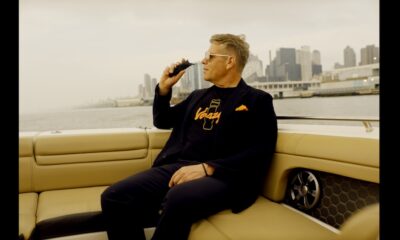 Jürgen Bickel smoking cannabis on a boat